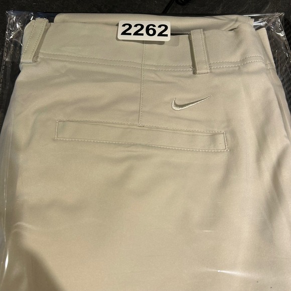 Nike Golf Pants Men 38x32 Light Bone Beige Dri-FIT Straight Leg Tech Performance - Picture 14 of 14
